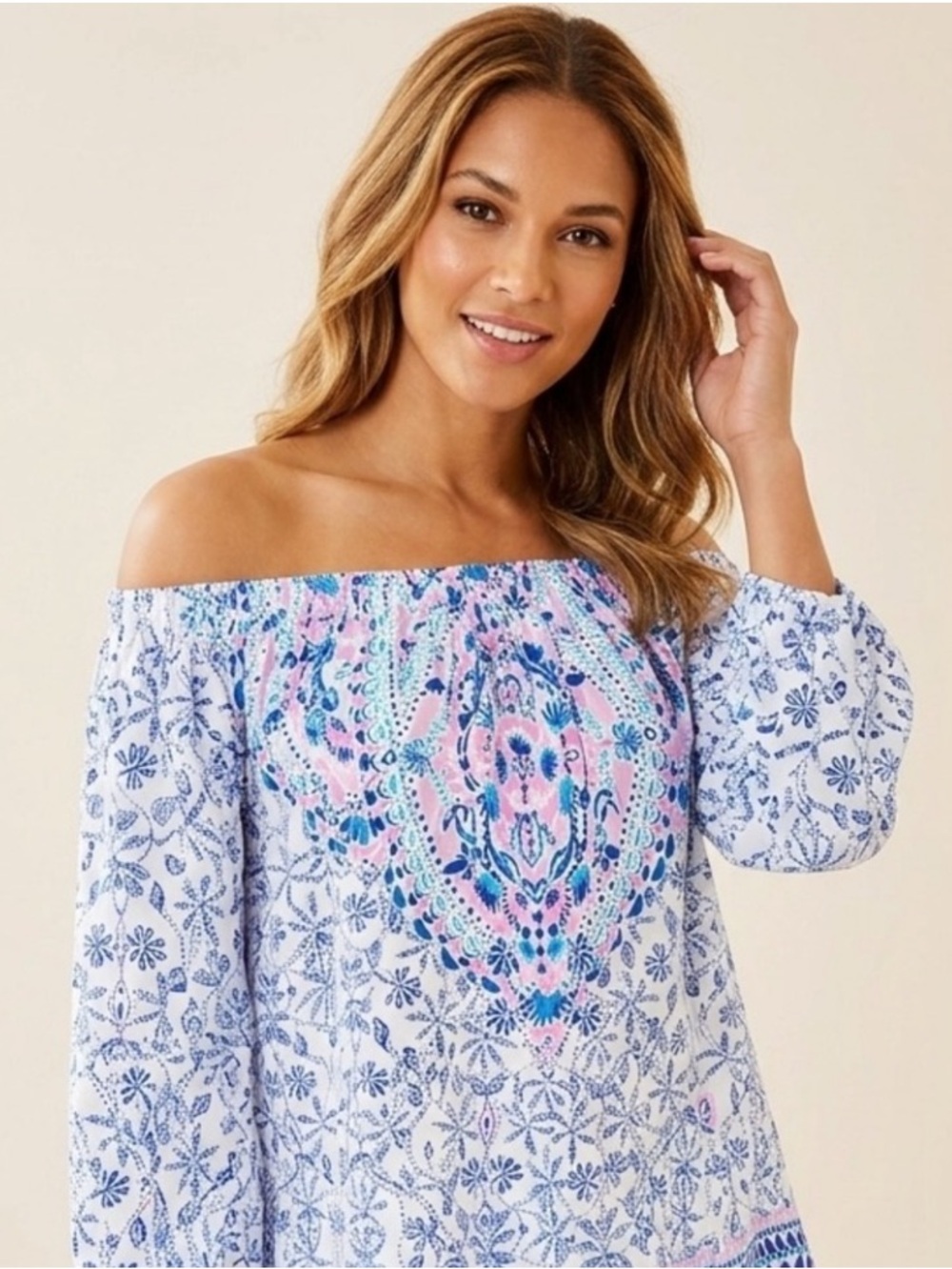 Lilly Pulitzer Nevie Off the Shoulder Top